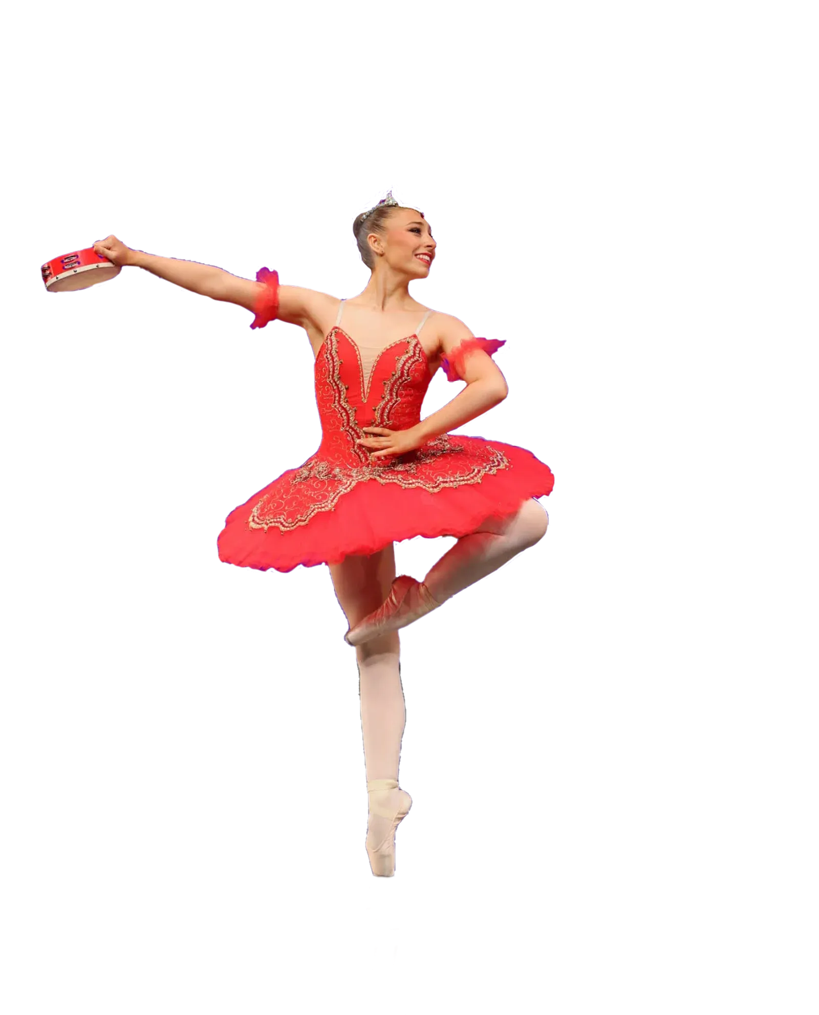 A National dancer with a tambourine, Kilburn School of Dance